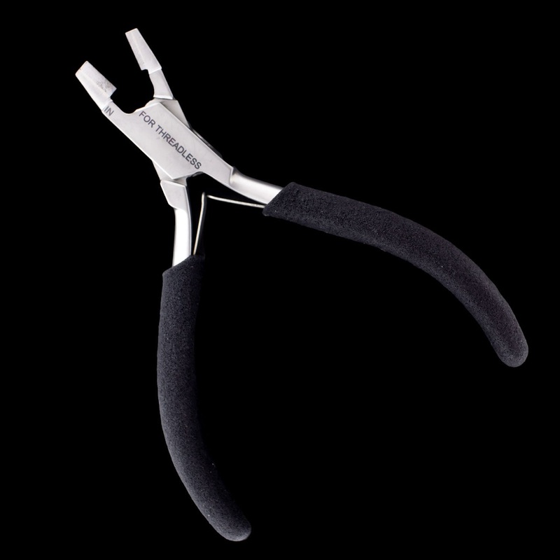 Threadless Pin Plier 316L Steel