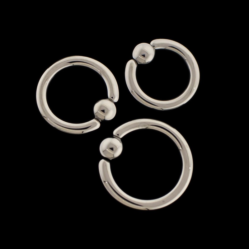 10G Captive Bead Rings 10G (2.5mm) 10mm (3/8″)