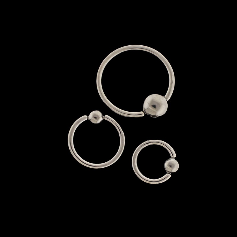 16G Captive Bead Rings 16G (1.2mm) 6mm (1/4″)