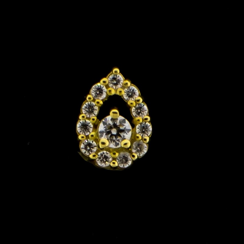 Ayla Yellow Gold White 6.5mm