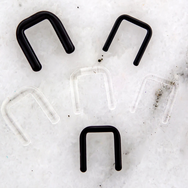 Borosilicate Glass Septum Retainers 1.2mm (16G) Black