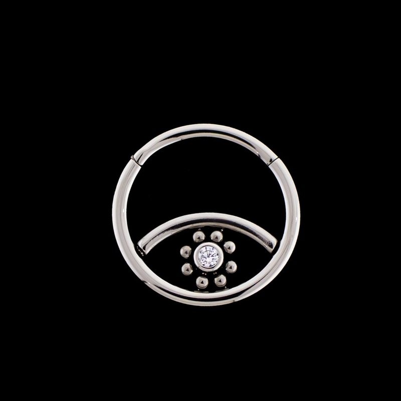 Tilly – Hinged Segment Ring 16G (1.2mm) 10mm (3/8″) Clear
