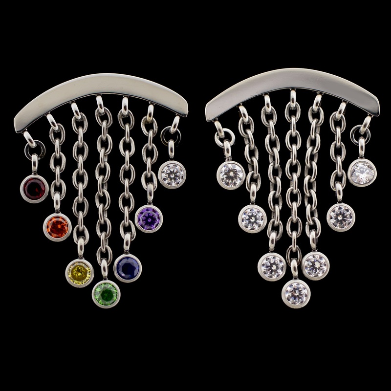 Haisley – Threadless Hidden Helix Rainbow Titanium 15mm x 20mm