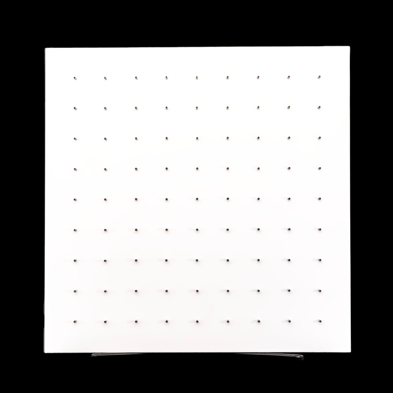 Threadless Jewelry Plastwood Display Block Plastwood White