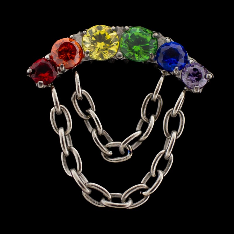 Windsor Rainbow 9.5mm X 9mm Titanium