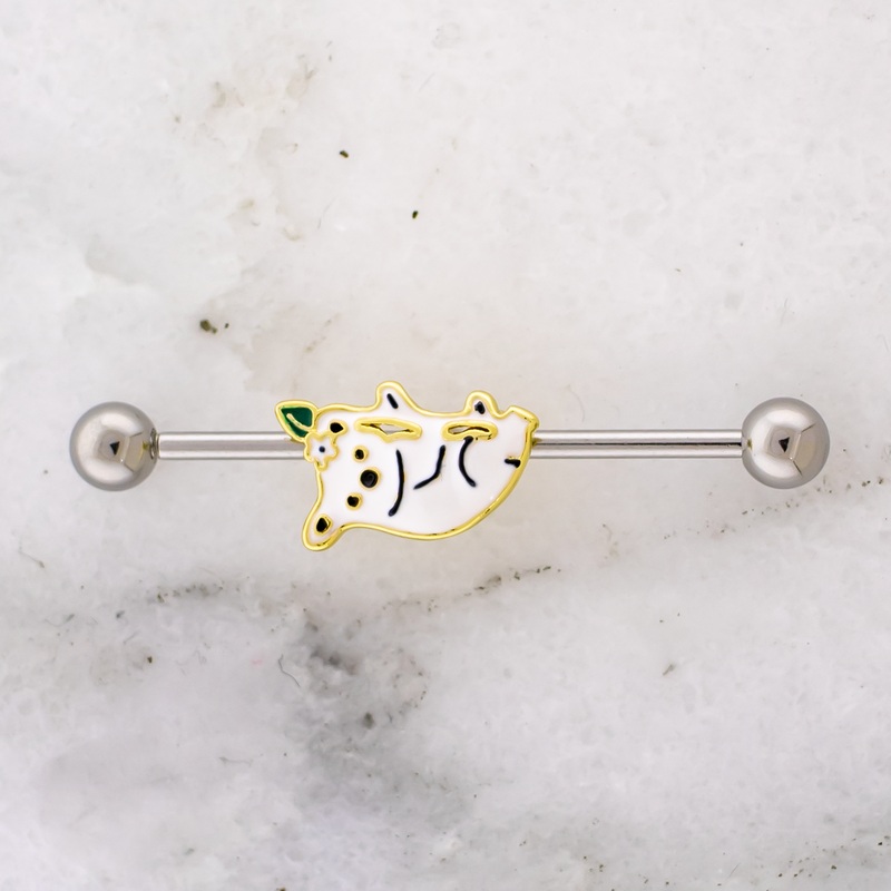 14G Koala Industrial Barbell High Polish