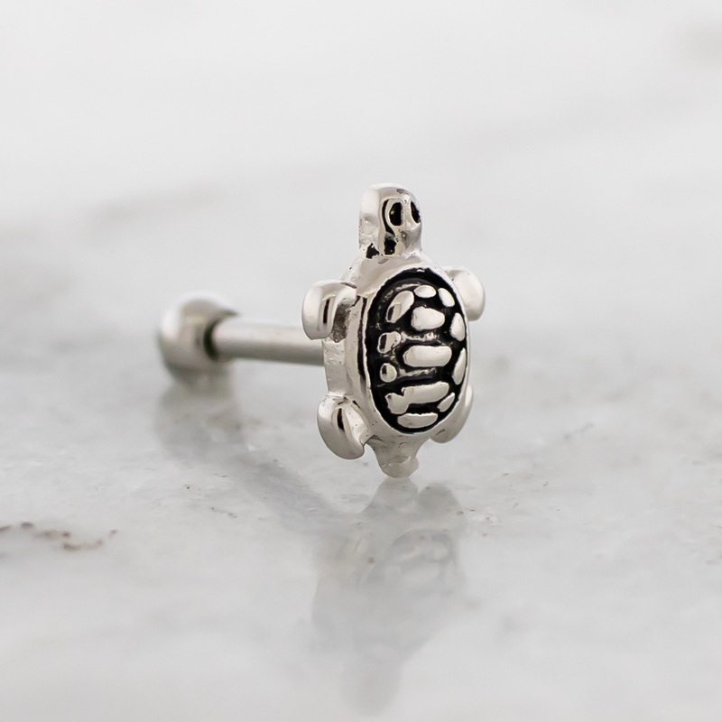 16G Turtle Cartilage Barbell High Polish