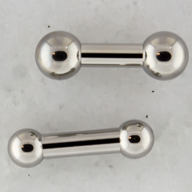 6G Internally Threaded Straight Barbells 6G (4mm) 13mm (1/2″) 8mm