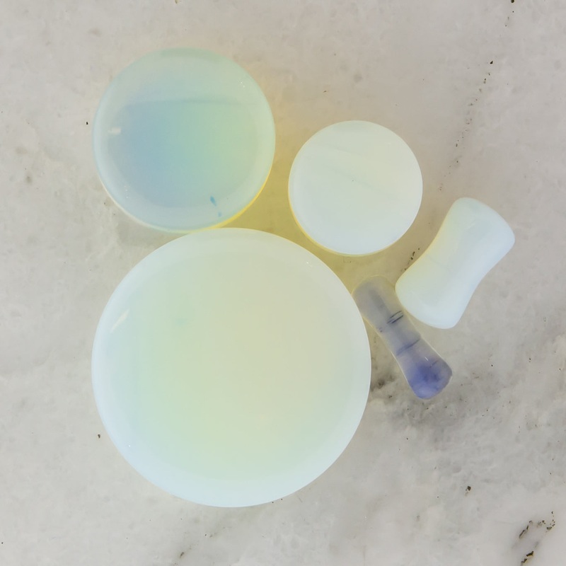 Opalite Stone Plugs 3MM (8G)
