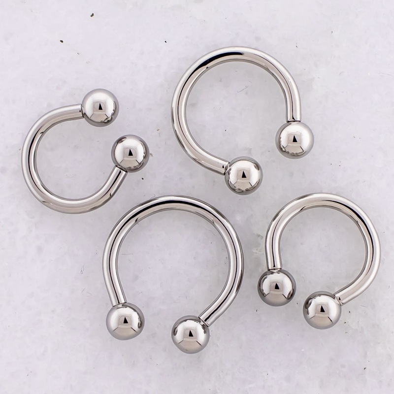 Steel Internally Threaded 12G Horseshoe 12G (2mm) 5mm 10mm (3/8″)
