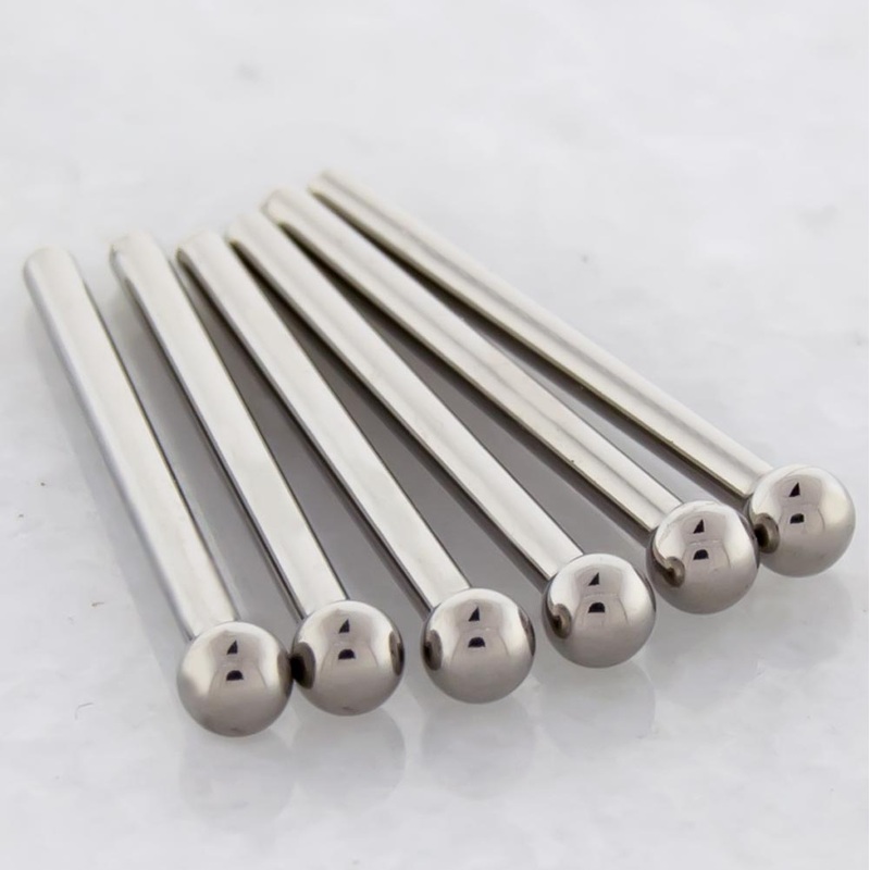 Steel Nose Pin With Plain Ball 20G (0.8mm) – 2mm Dome 5/8″ (16mm)