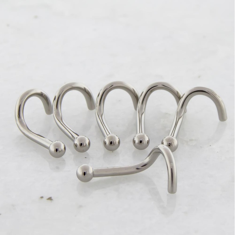 Steel Nose Screw With Plain Ball 20G (0.8mm) – 2mm Dome 5/16″ (8mm)