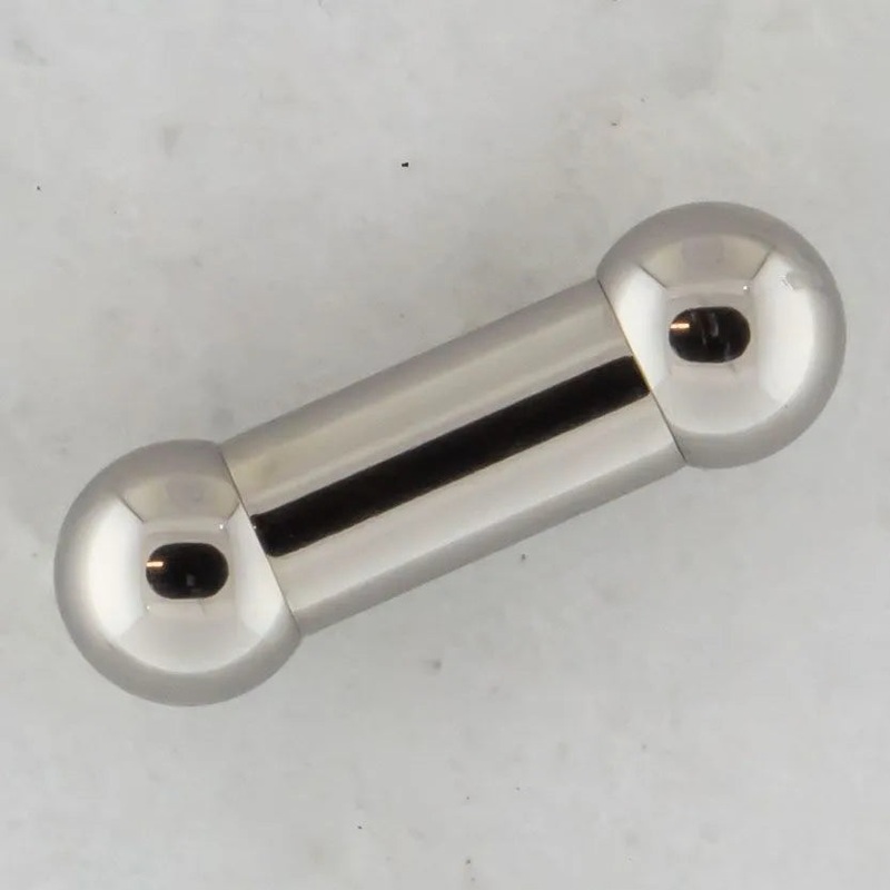 0G Internally Threaded Steel Barbells 0G (8mm) 1/2″ (13mm) 10mm