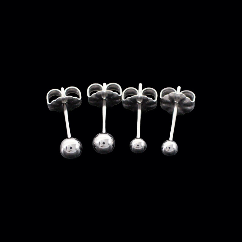 Titanium Earring Studs 3mm