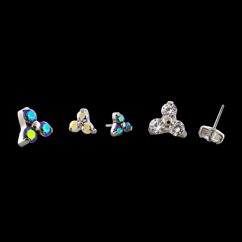 Trinity – Threadless End Aurora Borealis 1.25mm