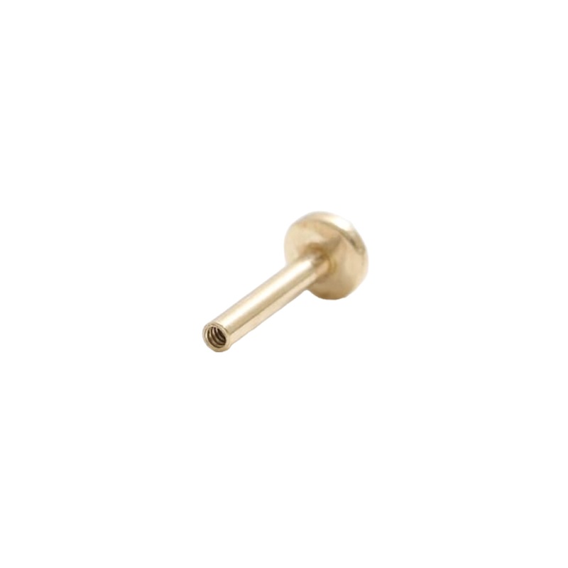 Titanium Internally Threaded Labret Gold Titanium 4mm(18g)