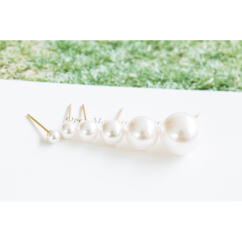 14K Real Gold Inner Conch Forward Helix Cartilage Tragus Small Big Shell Pearl Ball Jewelry Stud Post Pierced Earring Piercing 3mm
