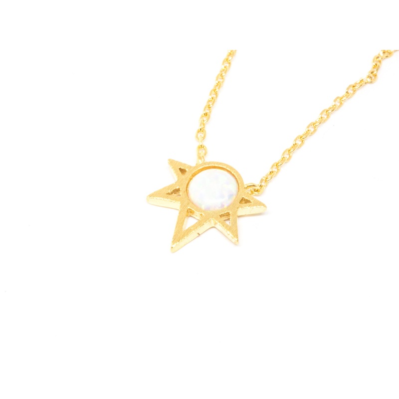 Star Opal pendant charm necklace a13