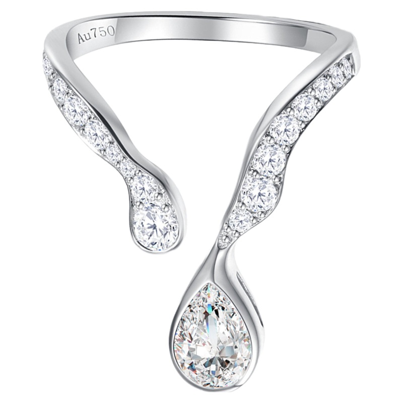 ‘Persistence of Memory’ GIA Diamond Engagement Ring 14k Gold