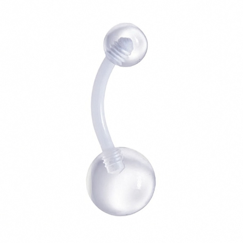 Invisible Clear Belly Button Ring Retainer
