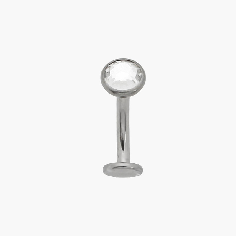 Titanium Floating Belly Navel Ring – Clear 8mm