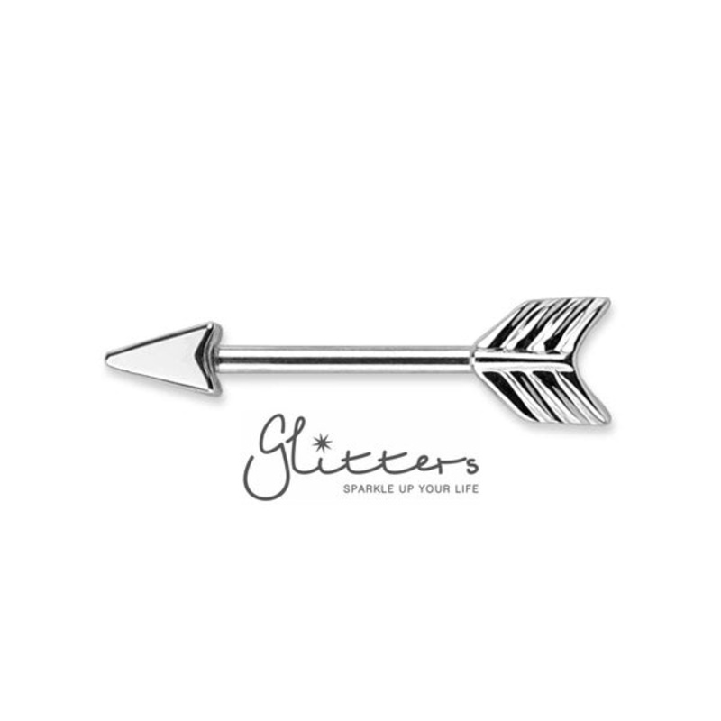 316L Surgical Steel Arrow Nipple Bar