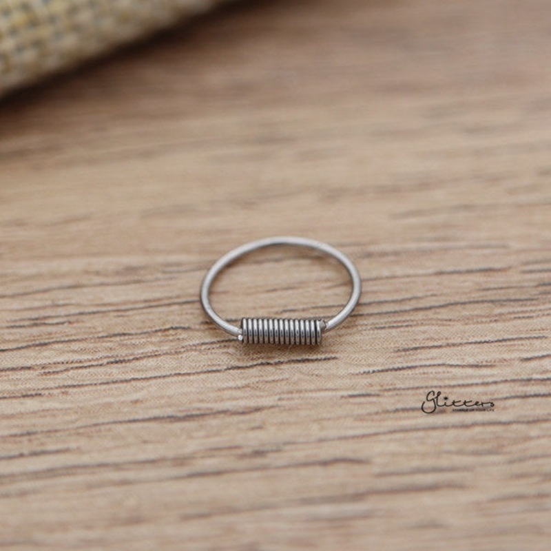 22GA 316L Surgical Steel Seamless Continuous Bendable Nose Hoop