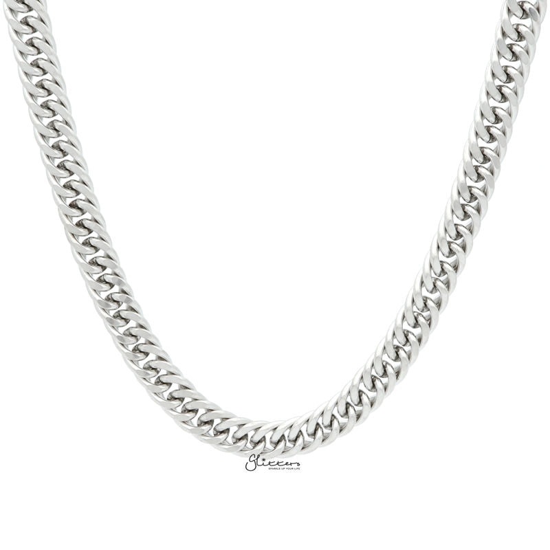 Stainless Steel Curb Link Chain Men’s Necklaces – 10mm width