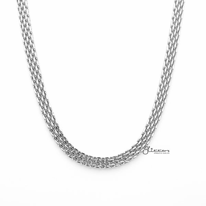 Stainless Steel Multi Link Chain Men’s Necklaces – 6mm width | 61cm length