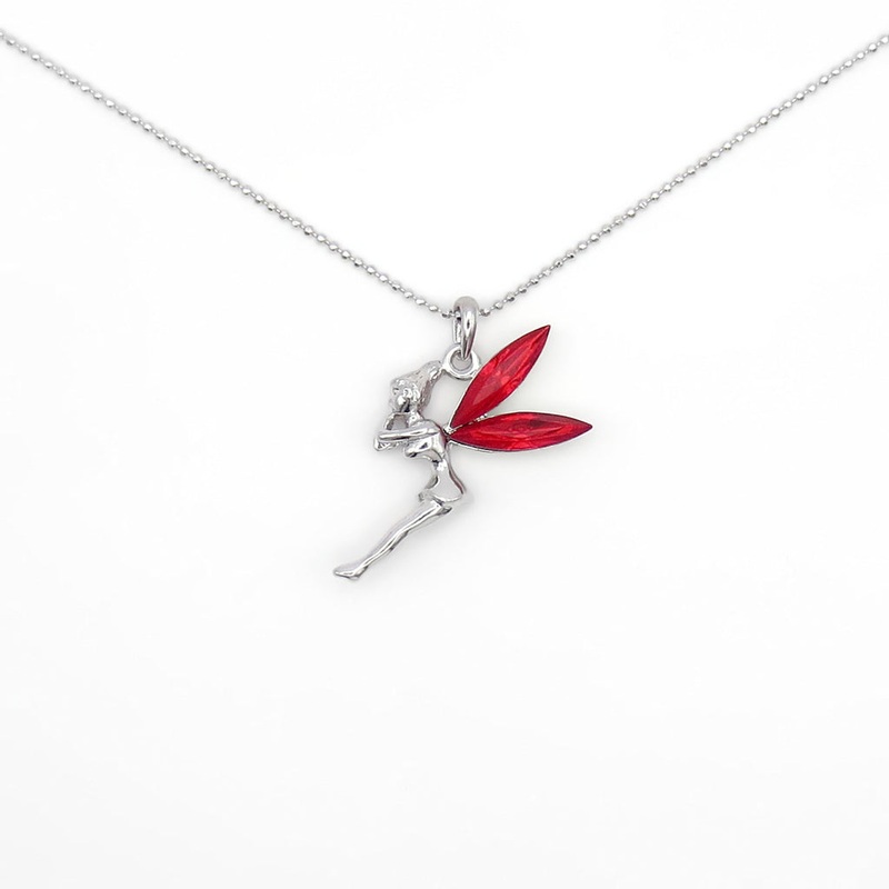 Crystal Fairy necklace Red