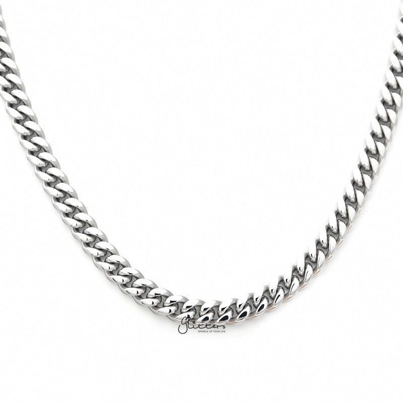 Stainless Steel Miami Cuban Curb Chain Necklace – 6mm Width
