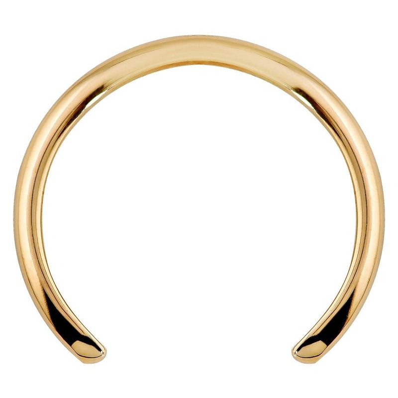 1.0mm Thin Band 14K Ear Cuff 14K Yellow Gold