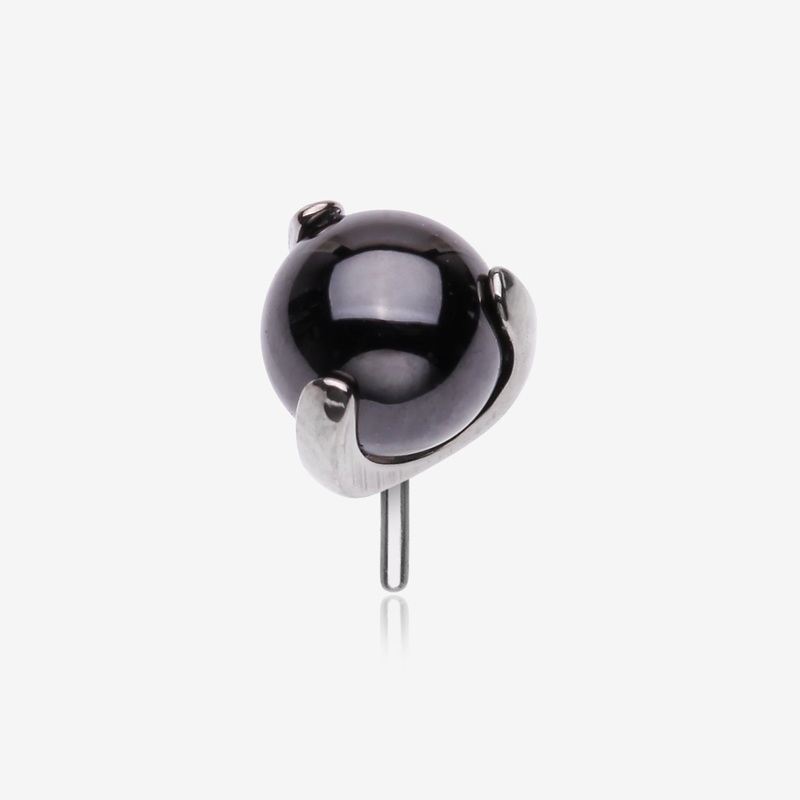 Implant Grade Titanium OneFit Threadless Prong Set Glass Ball Top Part 3mm