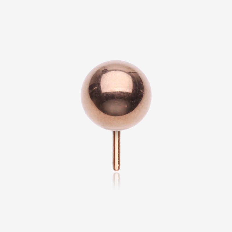 Implant Grade Titanium OneFit Threadless Rose Gold Ball Top Part 3mm