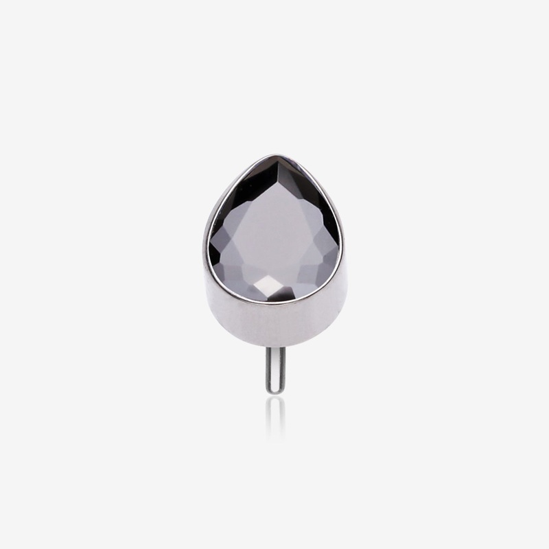 Implant Grade Titanium OneFit Threadless Teardrop Sparkle Top Part