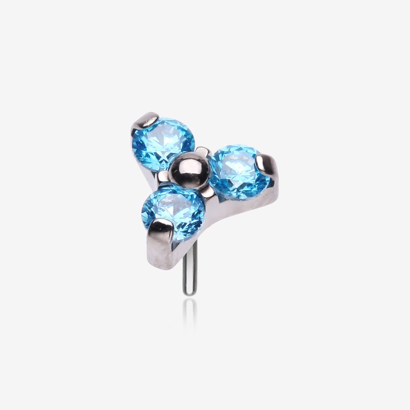 Implant Grade Titanium OneFit Threadless Trinity Gem Sparkle Top Part