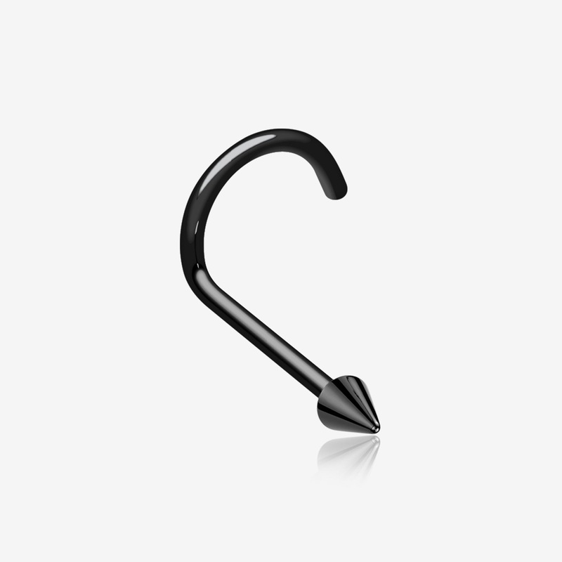 Implant Grade Titanium Blackline Spike Cone Top Nose Screw Ring