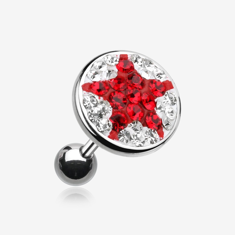 Shining Star Multi-Gem Cartilage Earring*