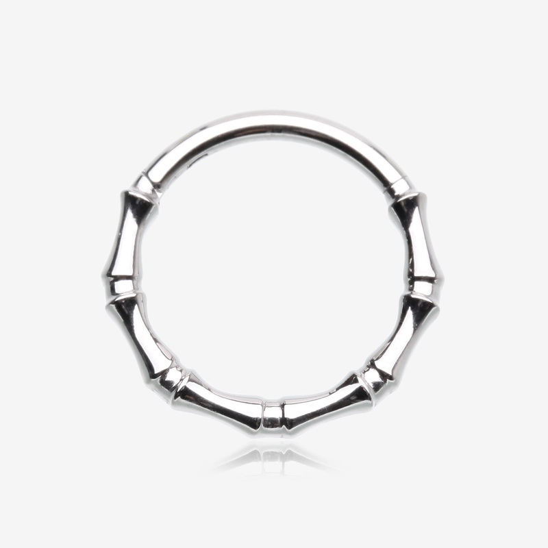 Tribal Bones Steel Clicker Hoop Ring 16 GA (1.2mm), 5/16″ (8mm)