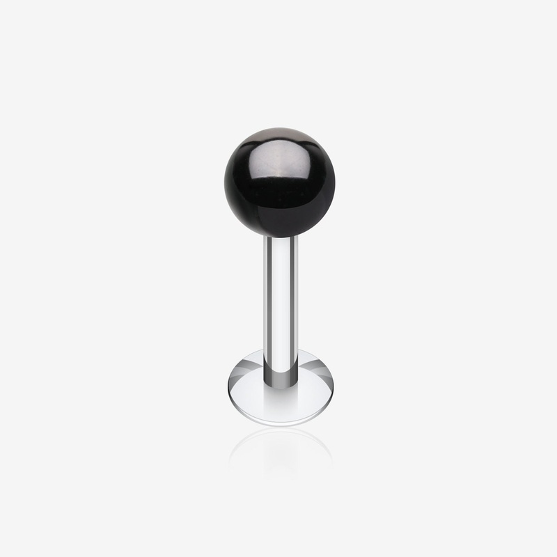 Colorline PVD Ball Top Steel Labret 16 GA (1.2mm), 5/16″ (8mm), Ball: 2.5mm