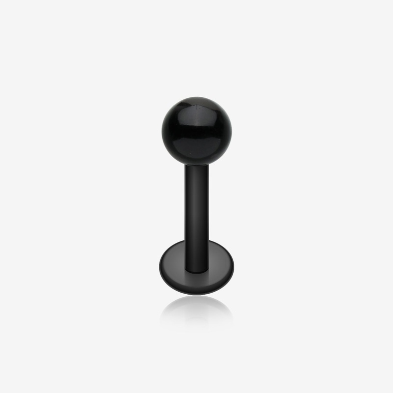 Basic UV Acrylic Flexible Shaft Labret 16 GA (1.2mm), 5/16″ (8mm), Ball: 3mm