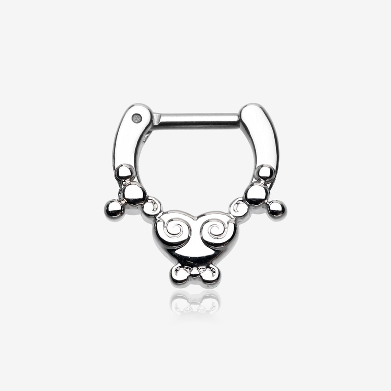 Tribal Saia Septum Clicker 16 GA (1.2mm), 1/4″ (6mm)