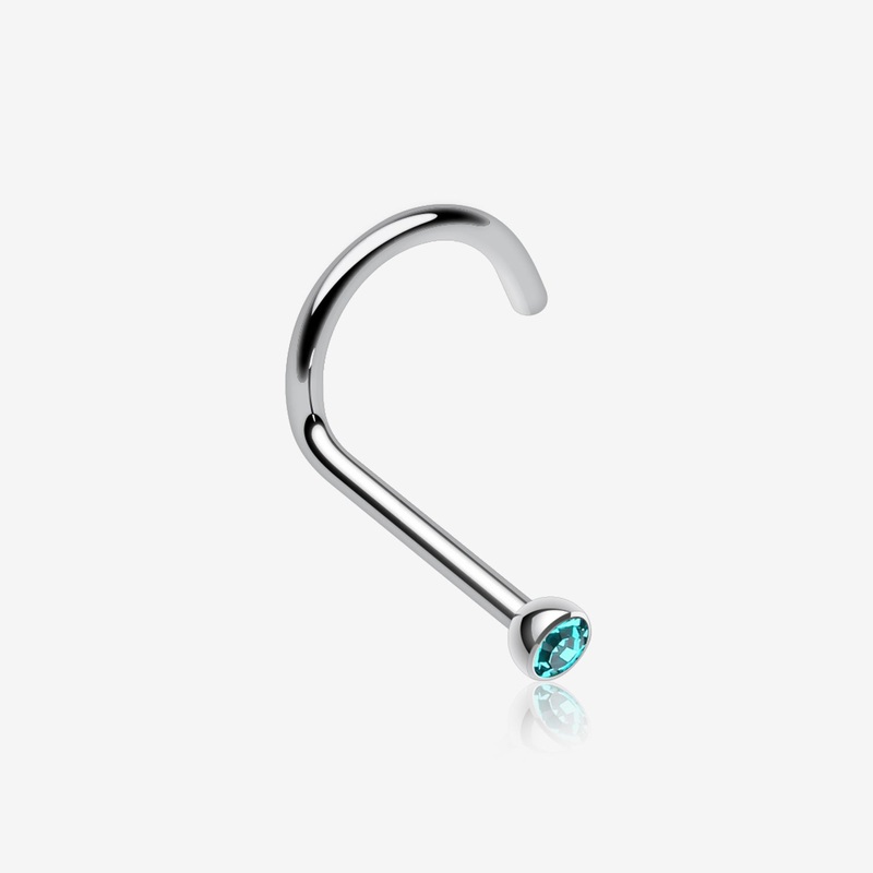 Press Fit Gem Top Steel Nose Screw Ring