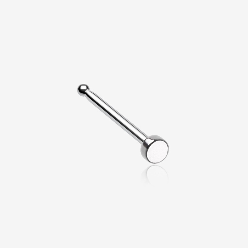 Round Plate Basic Steel Nose Stud Ring