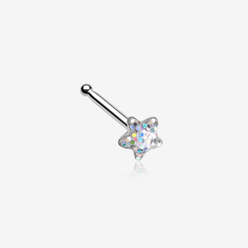 Star Glitter Sparkle Nose Stud Ring