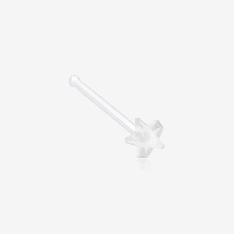 Star Top Clear UV Acrylic Nose Stud Retainer
