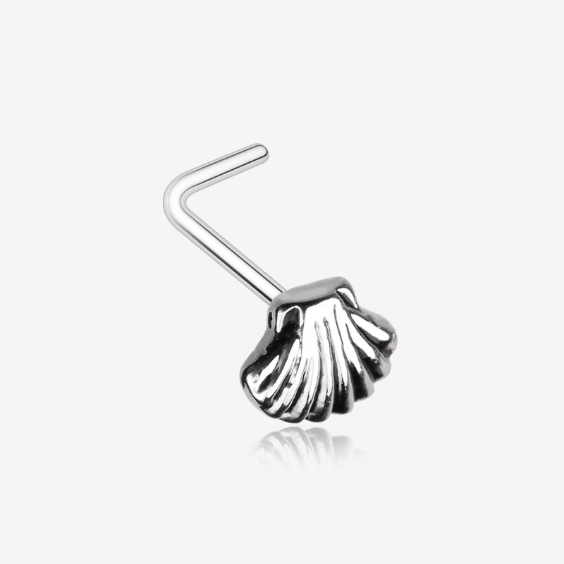 Ariel’s Shell Icon L-Shaped Nose Ring