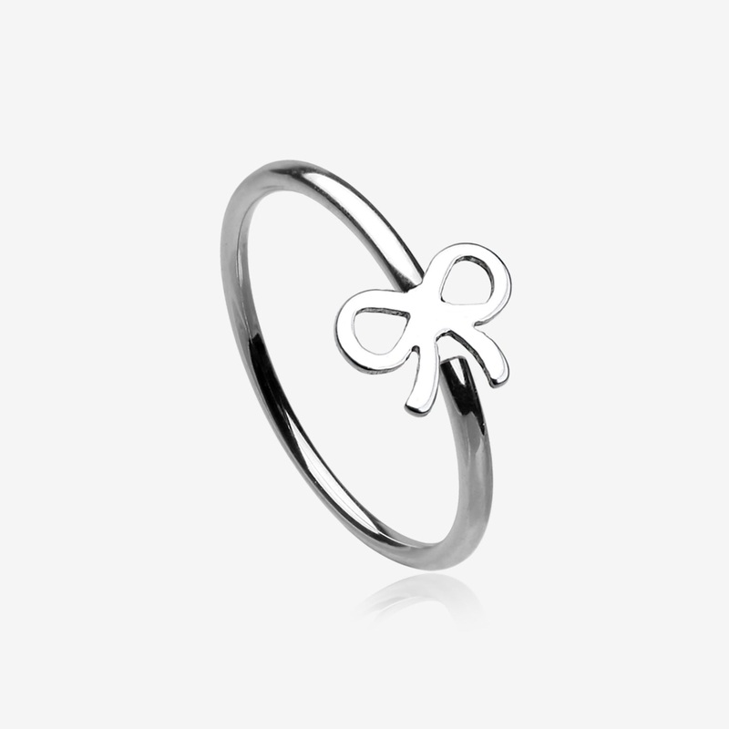 Bow-Tie Bendable Hoop Ring 20 GA (0.8mm), 5/16″ (8mm)