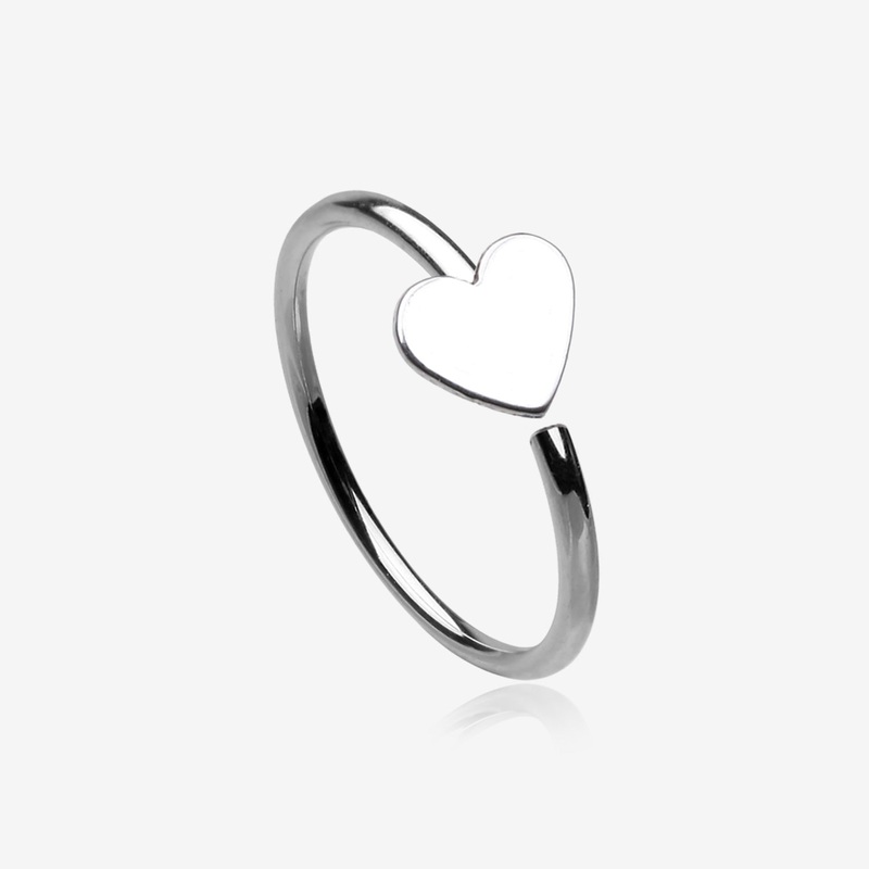 Heart Bendable Hoop Ring 20 GA (0.8mm), 5/16″ (8mm)