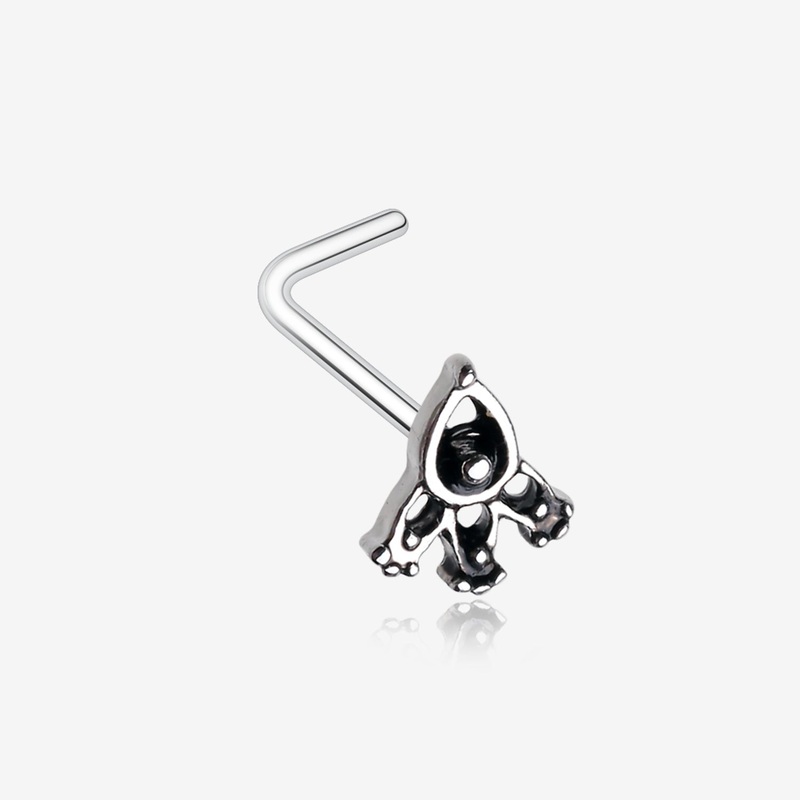 Victoria Trident Icon L-Shaped Nose Ring